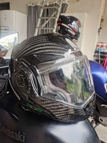 Capacete ls2 advant-x fibra de carbono número 62