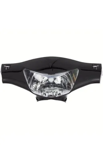 Carenagem do Farol e Bloco Óptico biz 125<br><br>2006/2010 Preto