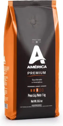 América Café Torrado Em Grãos Premium 1 Kg