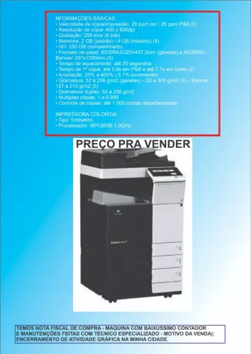 IMPRESSORA KONICA C284E
