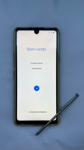Celular LG K71, 128 GB, Branco holográfico - semi-novo (1 único uso)