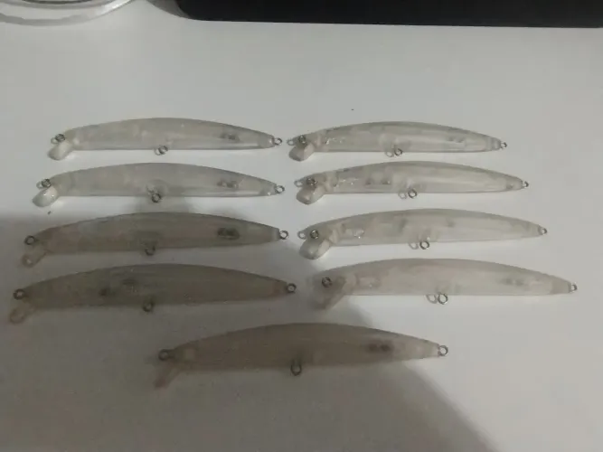 9 iscas artificiais para pintura, 11 cm