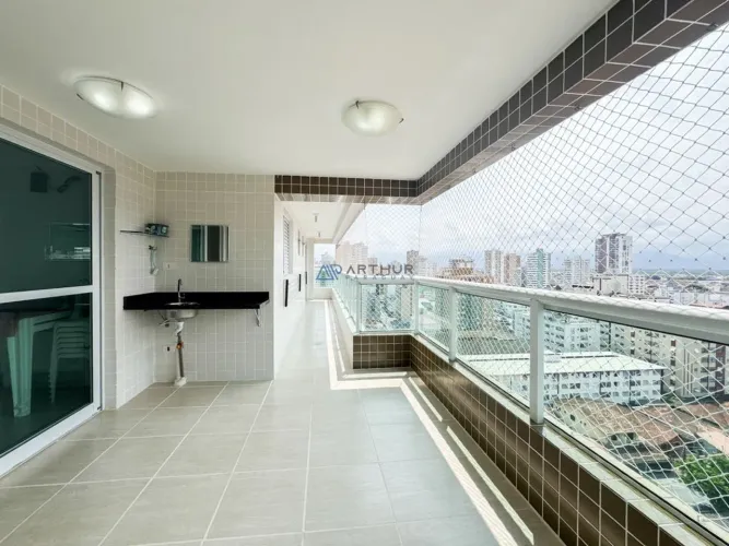 Apartamento à venda em Praia Grande no Boqueirão, 3 suites, 2 vagas, 117m²