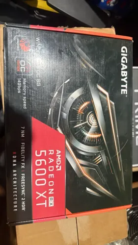 Gigabyte Radeon RX 5600 XT Windforce OC 6GB GDDR6 - Completa na Caixa