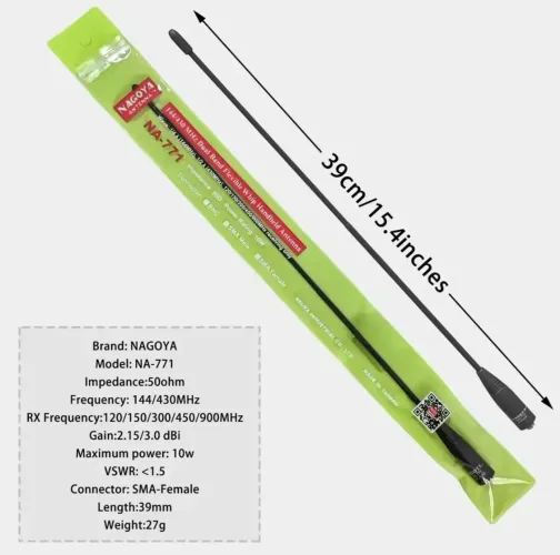 Antena Nagoya Dual Band Sma-f Na-771 Original