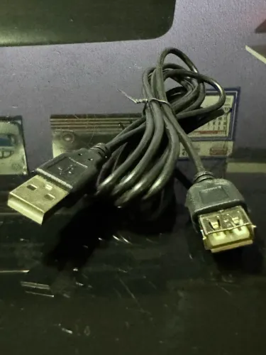 Cabo extensor USB com ponta macho e fêmea com 1,5m na oferta só 15,00