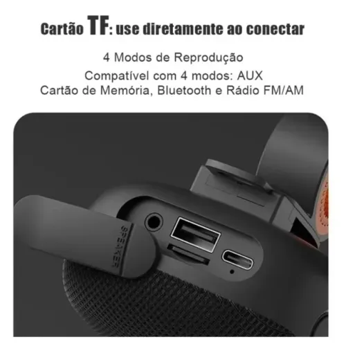 Achadinho Premium! Caixa de Som Bluetooth - Resistente à Água e Função TWS