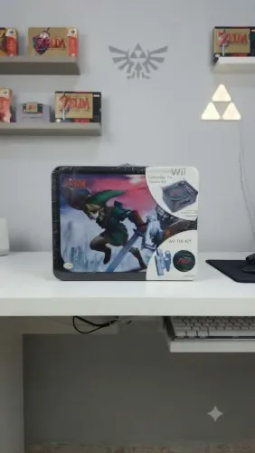 Kit Acessórios Wii The Legend Of Zelda Lata Colecionável