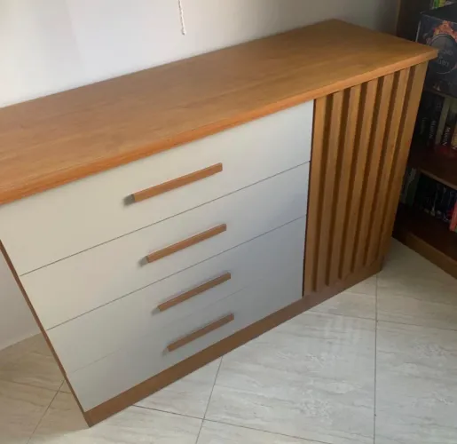 Comoda 4 Gavetas com Sapateira NOVO