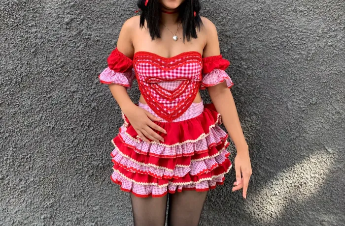 conjunto/vestido junino