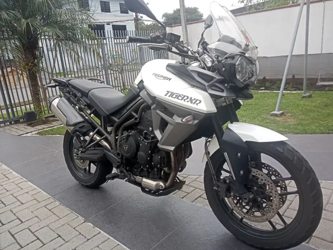 Vende-se Tiger Triumph 800 XR super conservada AC troca carro ou moto