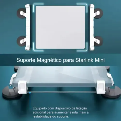 Suporte Magnético Starlink Mini Case Veicular com Imã Para Teto ou Capo 