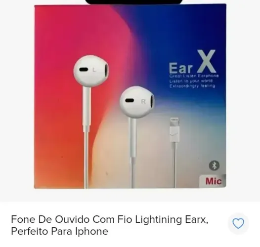Fone de ouvido para IPhone 