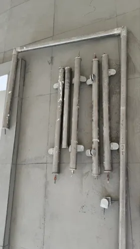 Guarda corpo de inox com vidros
