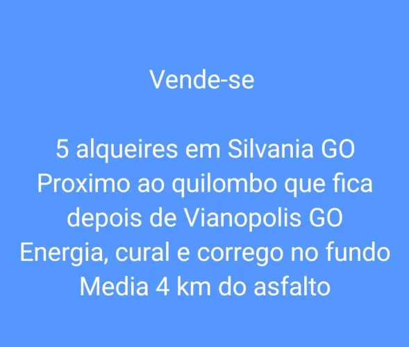 Sítios e chácara