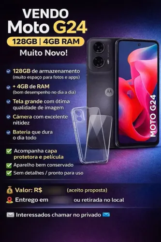 Vendo Moto G24 128GB