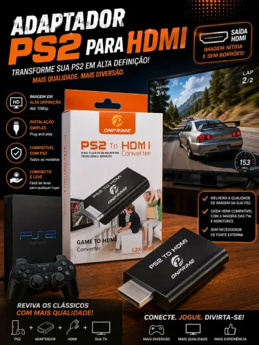Adaptador ps2 para hdmi 