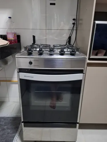 Fogão 4 Bocas Brastemp Inox