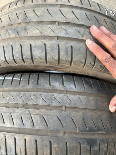 2 pneus 195/65 ARO 15 PIRELLI P1 originais com 90% de borrachas ?