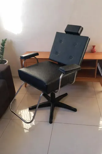 Cadeira salão cabeleireiro reclinável
