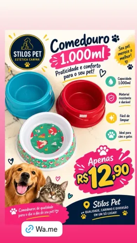 Comedouro pra cachorro