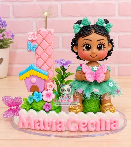 Topo de bolo personalizado de Biscuit