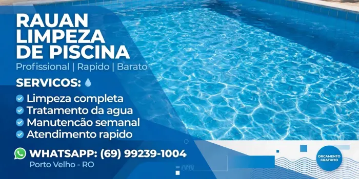 Limpeza de piscinas 