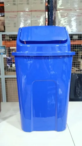 Cesto de Lixo TONK 60L Azul Com A Tampa de Basculante Resistente e Bonito Super Promoção
