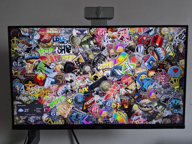 Monitor Gamer AOC 24G30E 24" IPS 180Hz + Suporte Articulado ELG