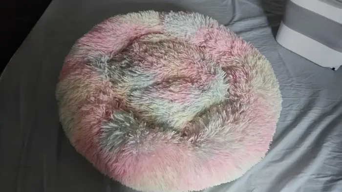 Cama para cachorro felpuda