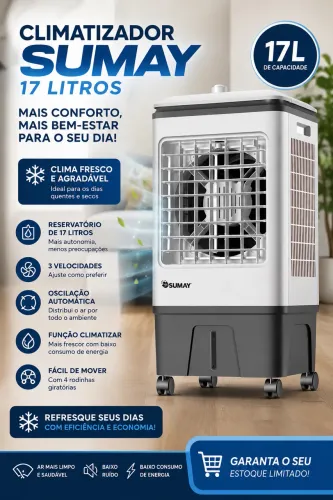 ? CLIMATIZADOR SUMAY 17 LITROS - OFERTA ESPECIAL! ?