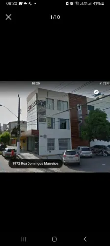 Prédio comercial de esquina 360m² 03 pisos, divisórias removíveis - Fachada pele de vidro