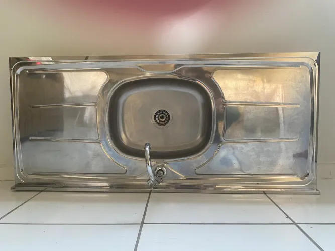 Pia cozinha inox 1,20m
