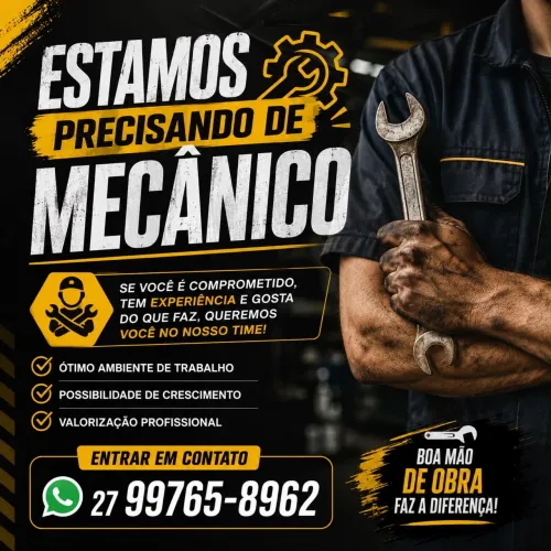 Vaga para mecânico de motos