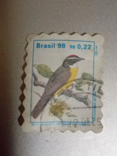 Selo Brasil 1998 Bem-te-vizinho de Topete Vermelho