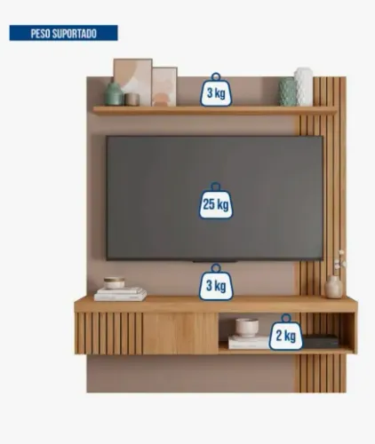 Painel NOVO NA CAIXA Para Tv Até 65 Polegadas Fendi/ Feijó 1.5