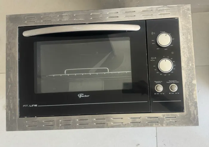 Forno eletrico fischer fit line embutir 44l frontal branco