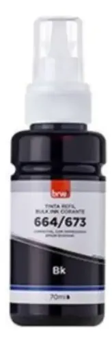 Tinta Corante Compatível Epson Tank 664/673 Cor Preta, amarela, rosa, azul
