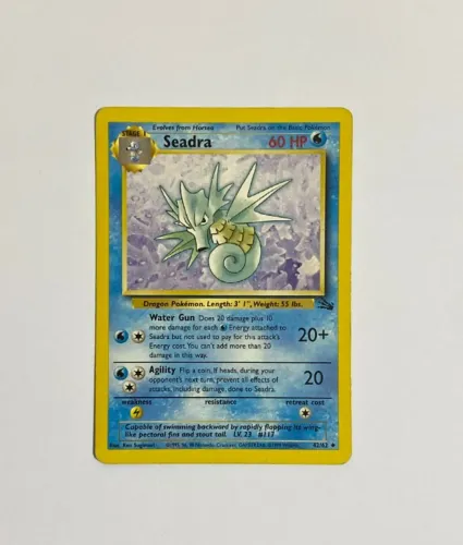 Pokémon Card Seadra (42/62) - ano 1999