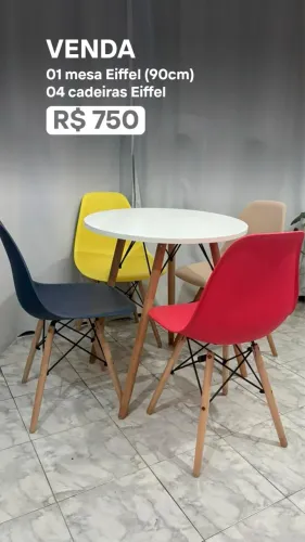 Mesa redonda Eiffel 90cm
