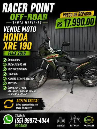 Honda XRE 190 Flex 2018