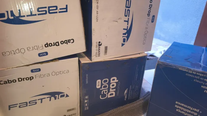 CABO DROP FIBRA ÓPTICA 1FO - BOBINAS COM 1KM | NOVO