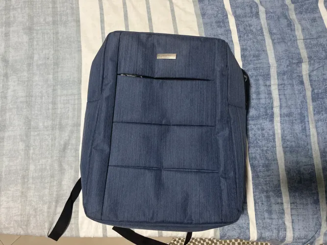 Mochila azul- pouco uso