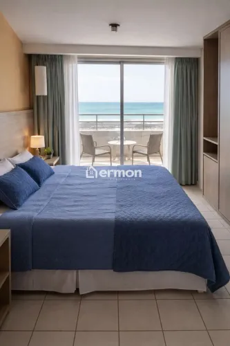 Flat à venda em Natal, Ponta Negra, com 1 suíte, com 38 m², Vip Praia Hotel