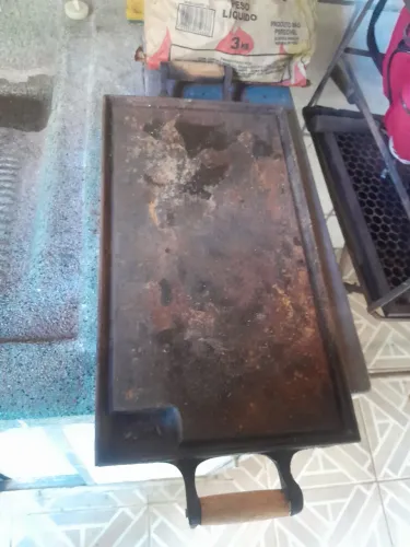 Chapa churrasqueira de ferro