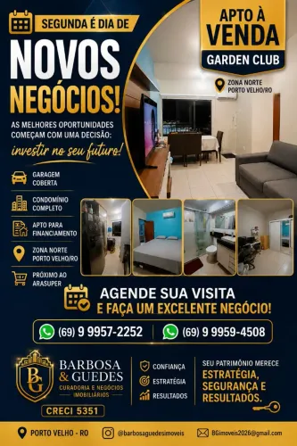 Apartamento disponível para venda no condomínio Garden