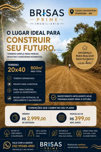 LOTES EM IRANDUBA (CIDADE UNIVERSITARIA)