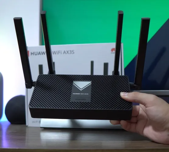 3 unidades de Roteador WiFi 6 Connect AX3s AX3000 4 Portas Dual Band Preto Huawei
