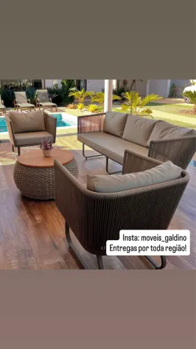 Sofás para área Goumert, varandas, jardins e áreas externas em geral 