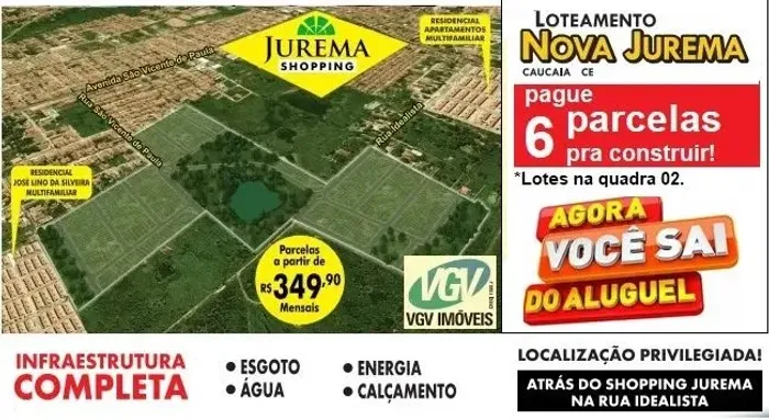 Loteamento Nova Jurema Caucaia, Prox Ao Shopping Da Jurema.